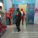 Penularan Covid-19 Semakin Tinggi, Kodim 1604/Kupang Melakukan Penyemprotan Desinfektan