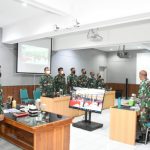 Kasrem 161/WS Mengikuti Vicon  Sosialisasi Doktrin TNI AD Kartika Eka Paksi Tahun 2021