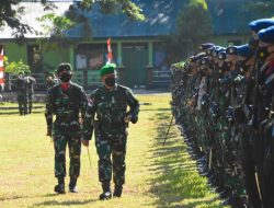 Korem 161/WS Gelar Upacara HUT Infanteri Ke-73 Di Lapangan Kompi Senapan B Yonif 743/PSY