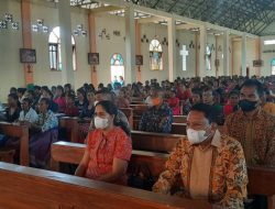 Misa Di Paroki Santa Teresa , Bupati Malaka Merasa Sangat Tertantang Bangun Daerahnya