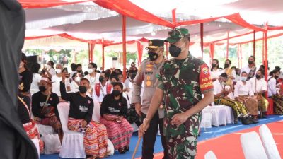 Pangdam IX/Udayana Gelar Pasukan Pengamanan Di Pantai Kelapa Lima.