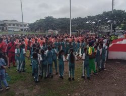 Jelang HUT Kemerdekaan RI Tebe Gembira Warga Didik Malaka Guncang Suasana Pagi Kota Betun