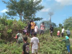 Warga Desa Fafoe di Malaka Gelar Pekan Kerja Peduli Lingkungan