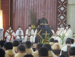 Hadiri Misa Pentahbisan Imam Baru, Wagub Nae Soi: Mari Bersinergi Wujudkan Kesejahteraan Umat Di NTT