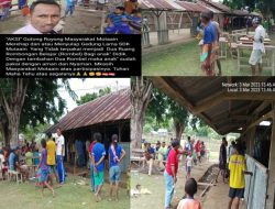 Prihatin Dengan Kondisi Sekolah, Kades Ambros Klau Bersama Warga Gotong Royong Rehab Gedung Lama SDK Mota’ain