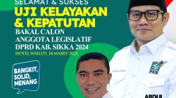 Demi Menghasilkan Legislator Berkompeten, PKB Sikka Gelar Uji Kelayakan Dan Kepatutan 35 Bacaleg