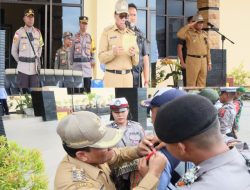 Bertindak Sebagai Irup, Bupati SN Pimpin Apel Gelar Pasukan Dalam Rangkah Operasi Ketupat 2023 Polres Malaka