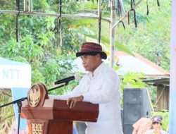 Kunker Ke Desa Numponi, Gubernur VBL: Untuk Daratan Timor Pembangunan Jembatan Dialihkan menuju pembangunan Bendung dan Bendungan