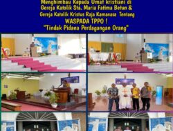 Hadir Pada Misa Perayaan Tritunggal Maha Kudus, Kompol Januarius Seran Berikan Himbauan Moral Kamtibmas Terkait Status Darurat TPPO