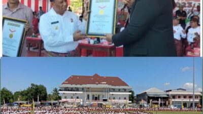 Tarian Bidu Tais Mutin dan Makanan Tradisional Akar Bilan Pemecah Rekor MURI Dunia Tahun 2023 di Kabupaten Malaka