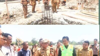 Tinjau Pembangunan RS Pratama Wewiku, Bupati Simon Berharap Memudahkan Masyarakat Menikmati Pelayanan Kesehatan Terdekat