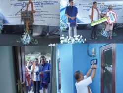 PJ.Wali Kota Serahkan Bantuan 18 Rumah Layak Huni Dari PT SMF Bagi Warga Oesapa