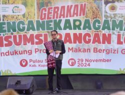 Pj. Gubernur NTT Hadiri Gerakan Penganekaragaman Konsumsi Pangan Berbasis Sumber Daya Lokal di Pulau Semau