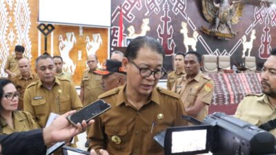 Pj. Gubernur Mengadakan Rapat Merumuskan Langkah Selanjutnya Terkait Erupsi Gunung Lewotobi